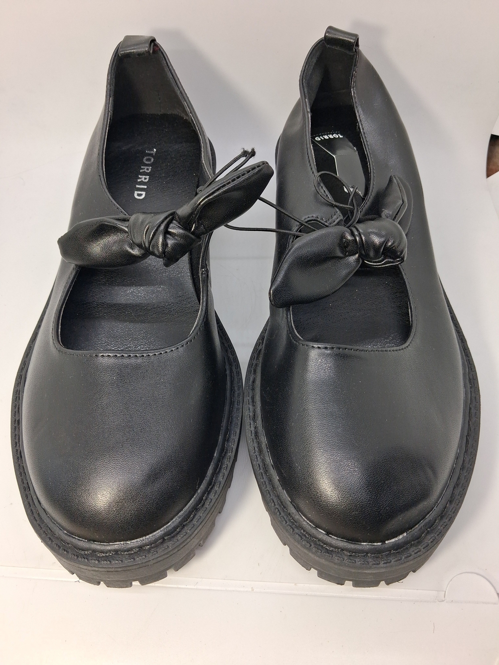 NWT Torrid Black Mary Jane Knot-Detail Chunky Lug Sole Slip On